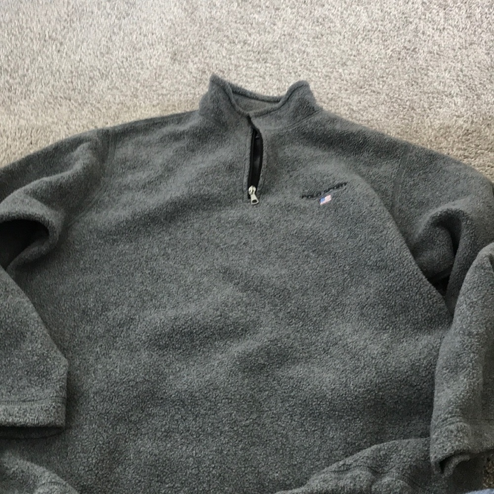 Polo fleece pullover